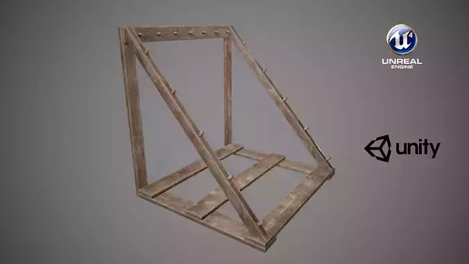 Medieval Weapon Market 01 Low-poly 3D model