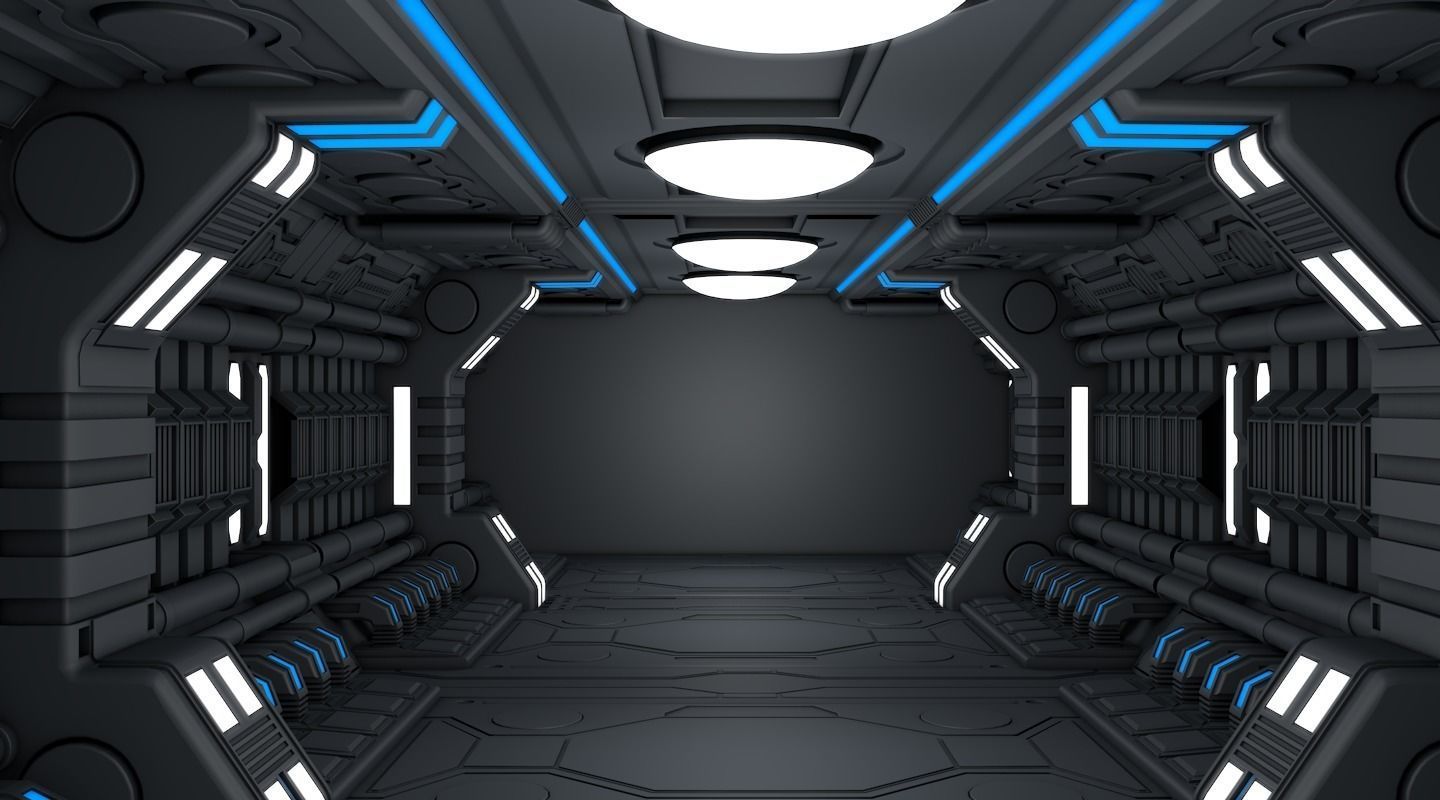 Sci Fi Corridor 3D model_7