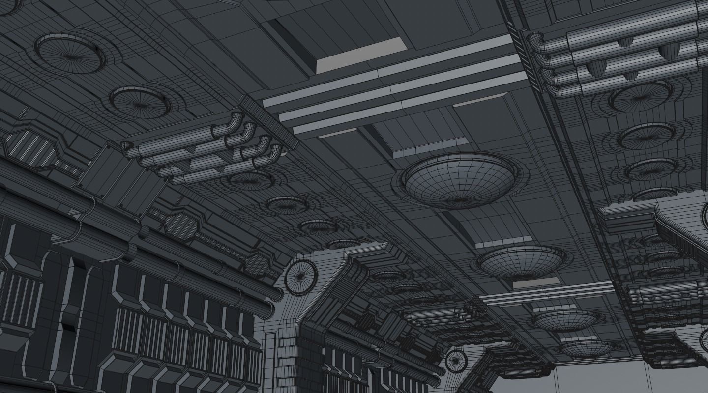 Sci Fi Corridor 3D model_17