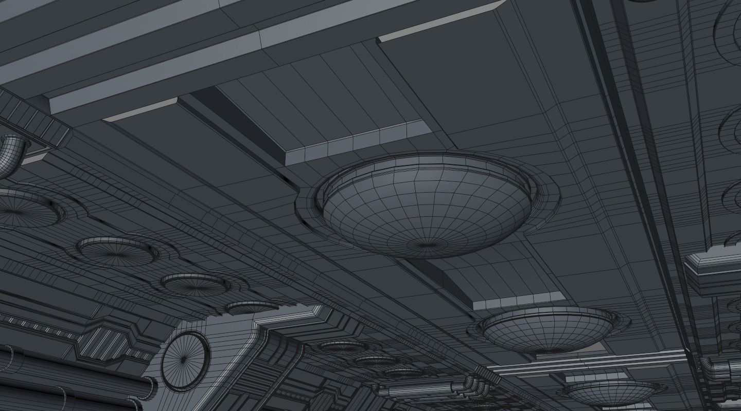 Sci Fi Corridor 3D model_16