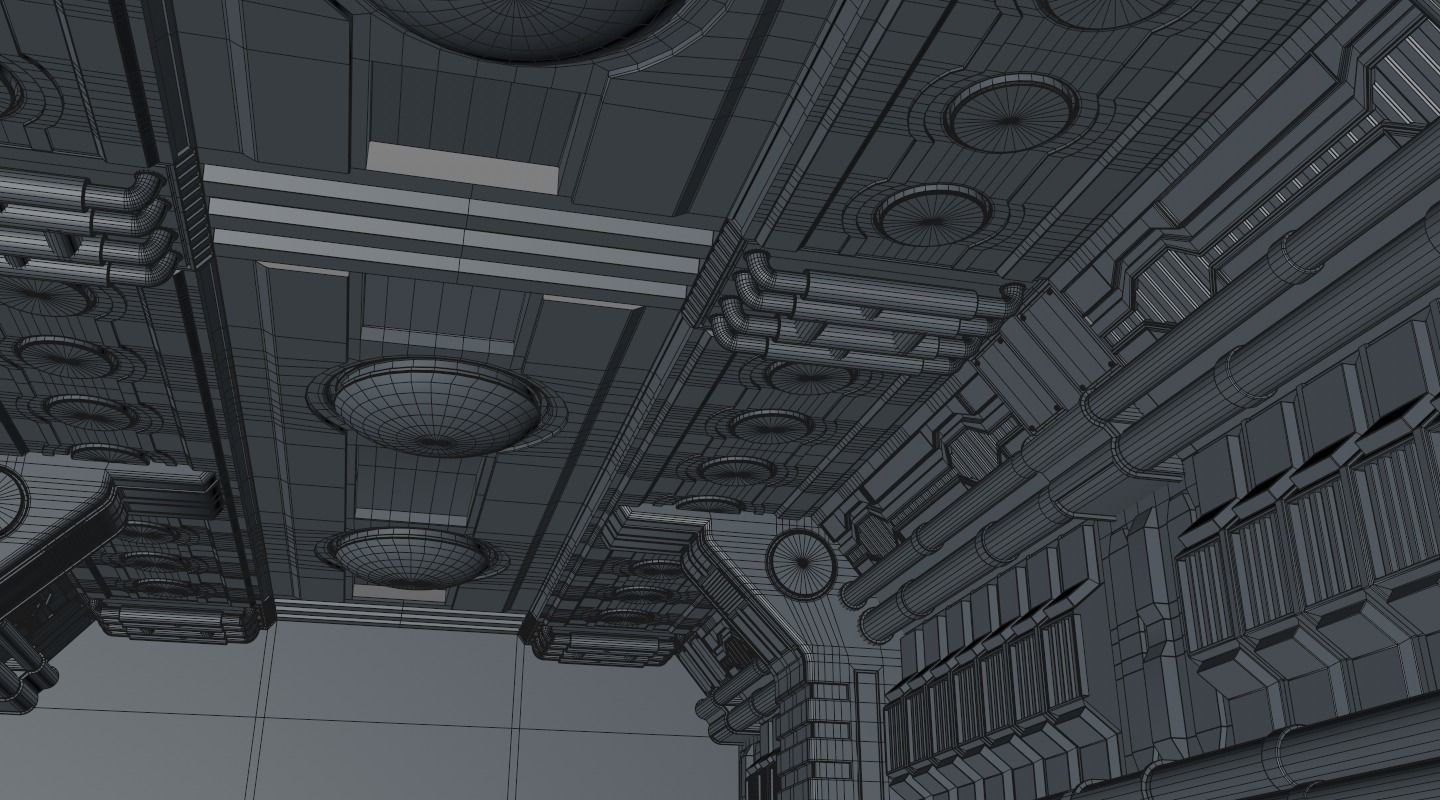 Sci Fi Corridor 3D model_10