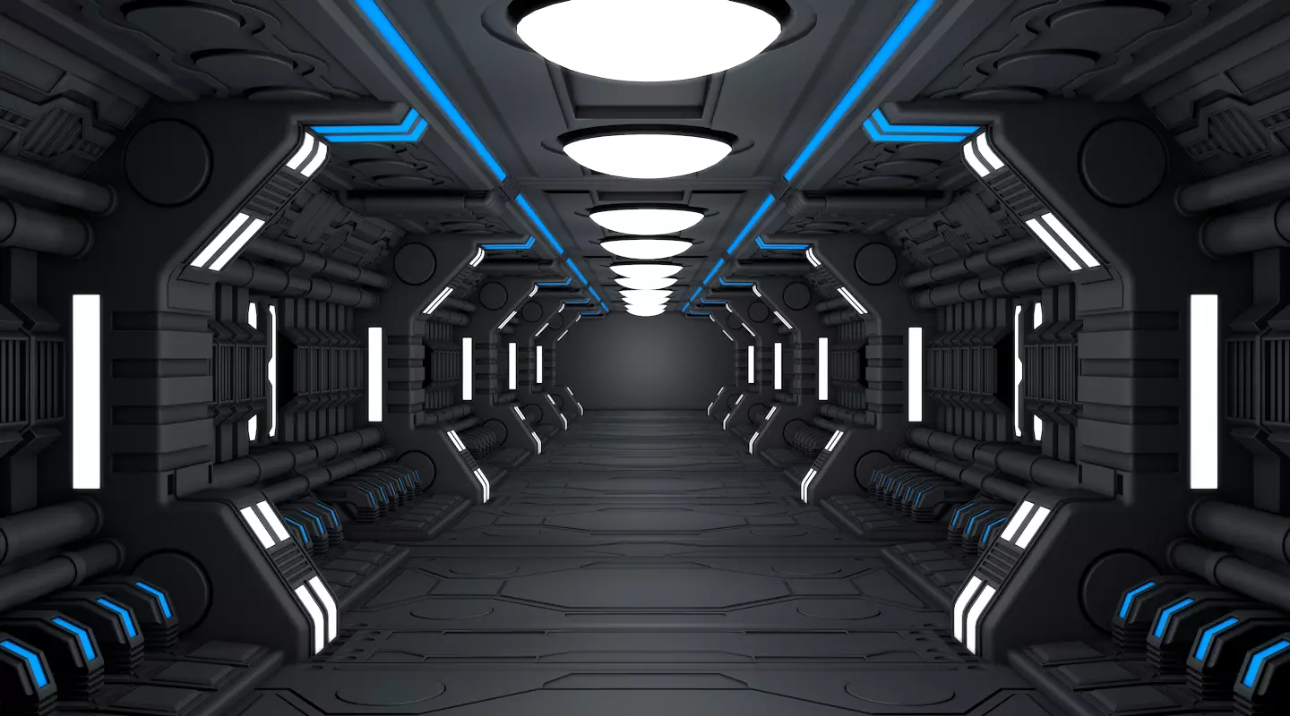 Sci Fi Corridor 3D model_0