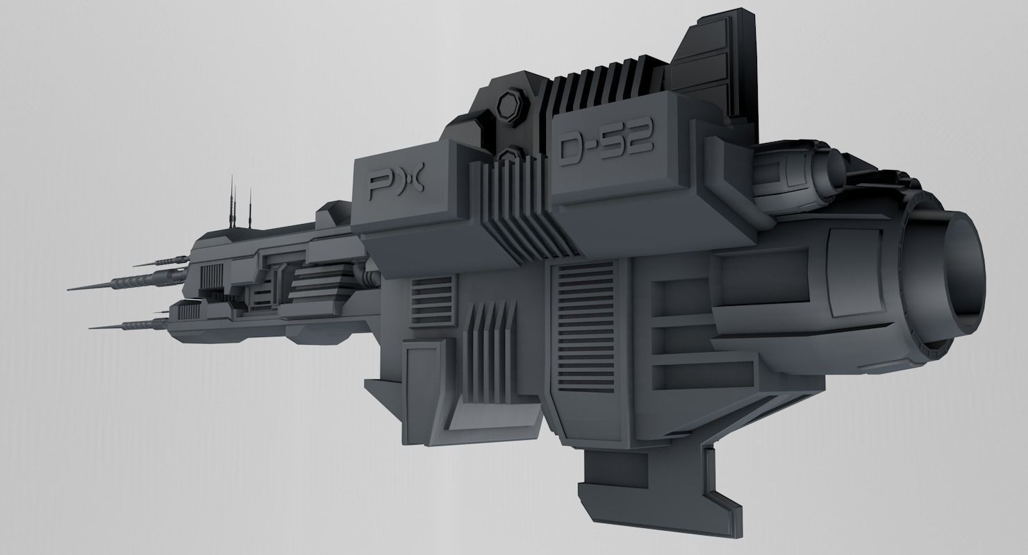 Spaceship 3D model_1