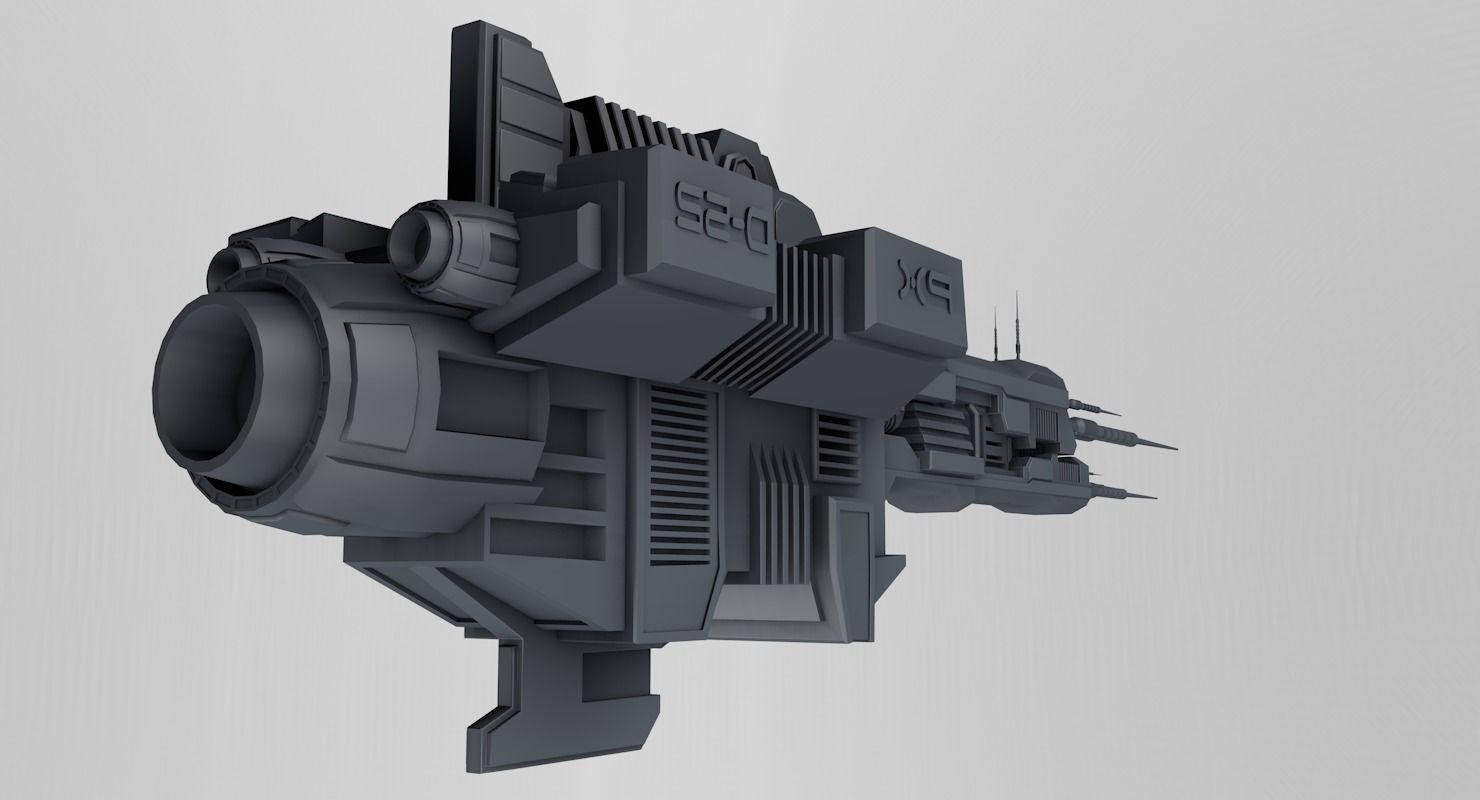 Spaceship 3D model_5
