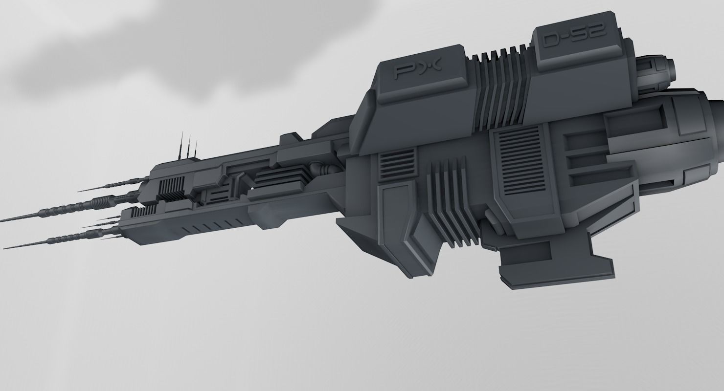 Spaceship 3D model_2