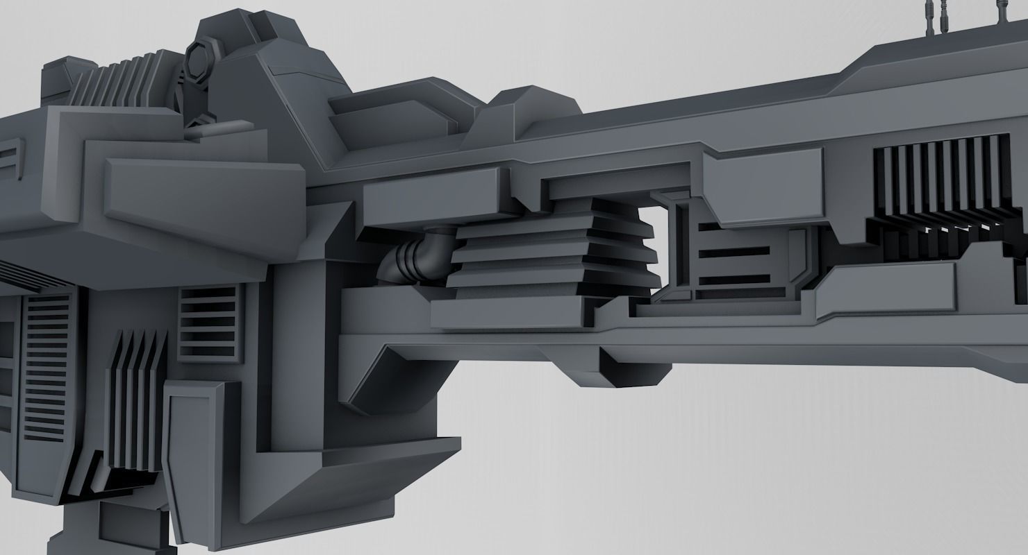 Spaceship 3D model_4