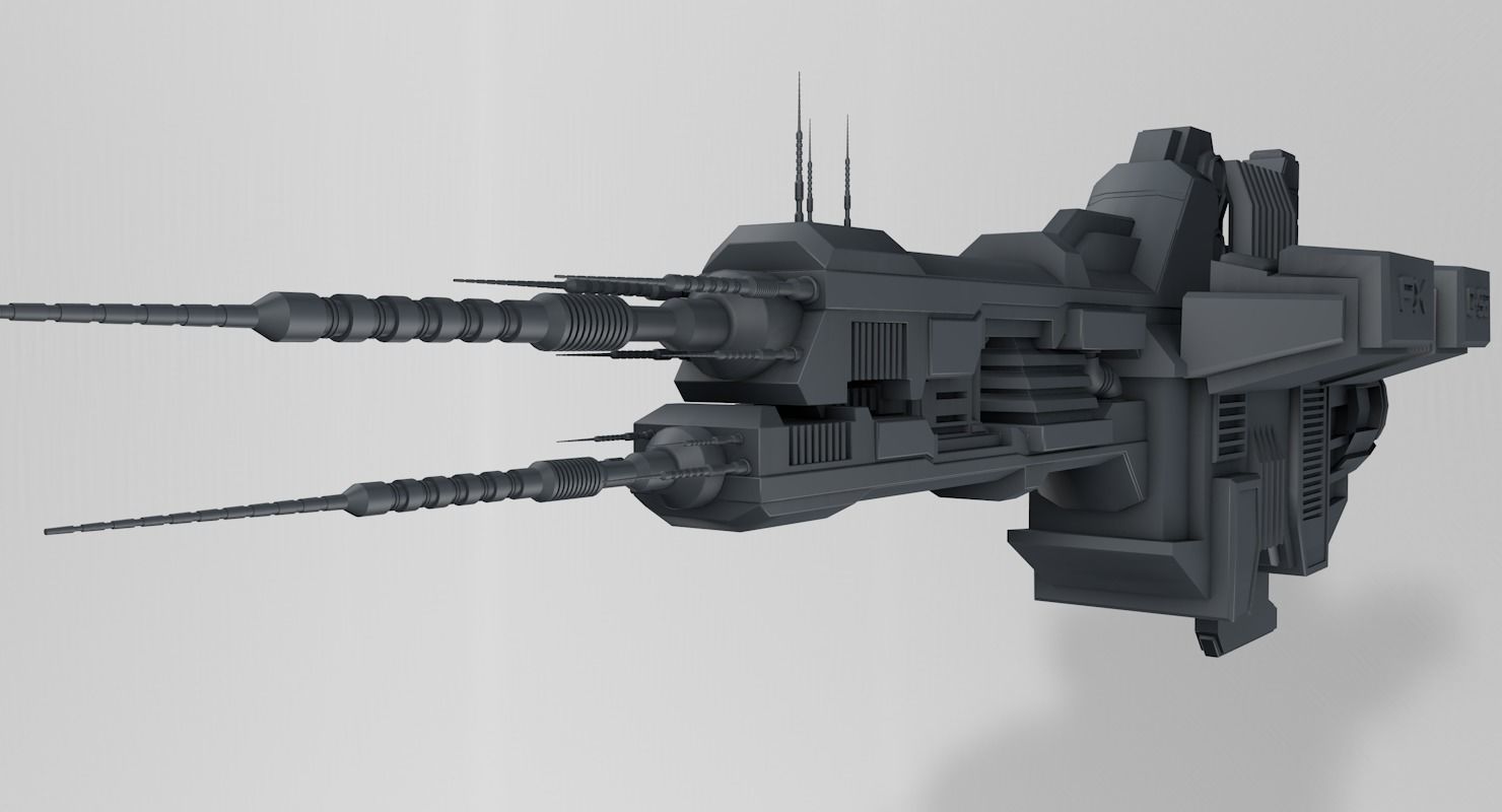 Spaceship 3D model_9