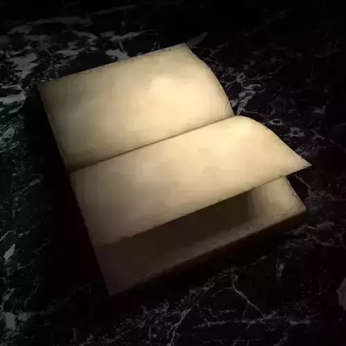 Animation Book Leather cover diary Free low-poly 3D model