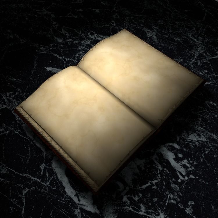 Animation Book Leather cover diary Free low-poly 3D model_2