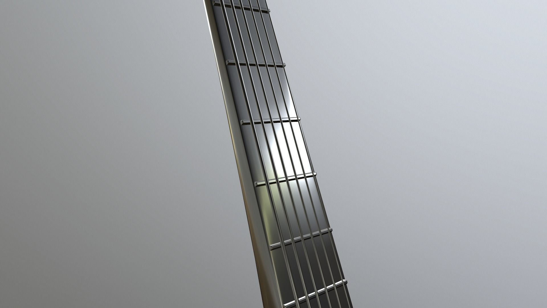Guitar acoustic Low-poly 3D model_7