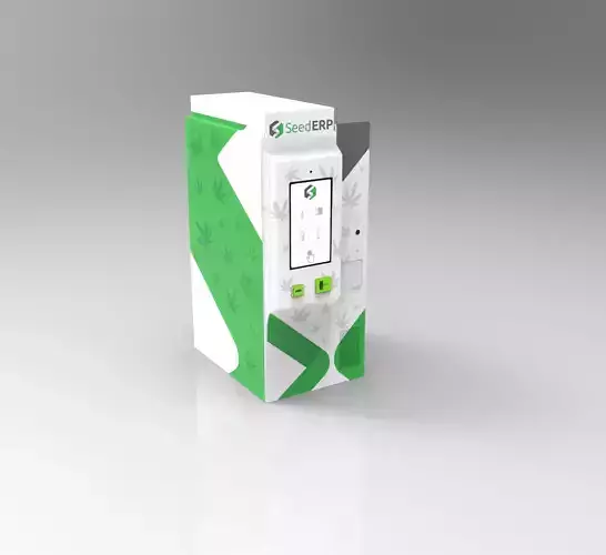 Simple vending machine with screen 3D model