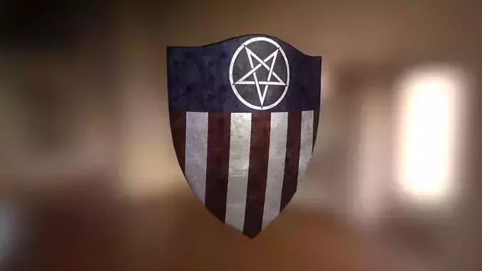 Captain America Revenger Shield Low-poly 3D model