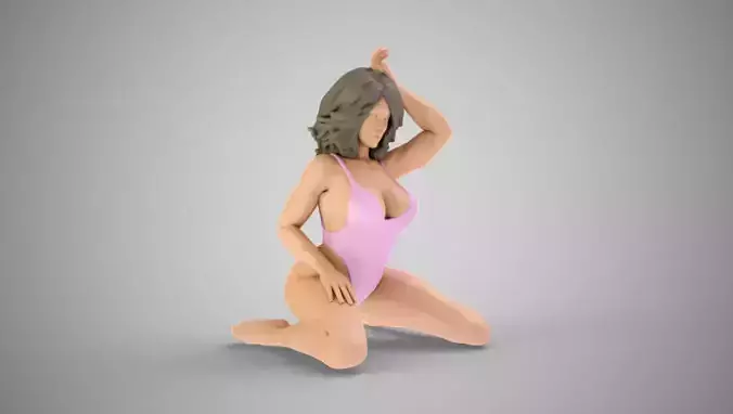 Glamour Girl 3D print model