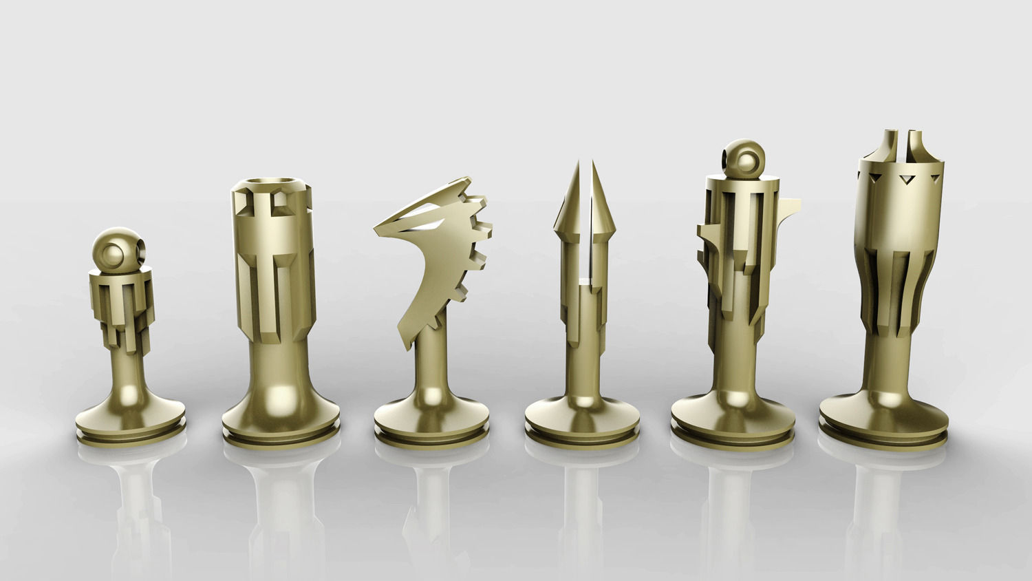 Chess set 3D print model_0