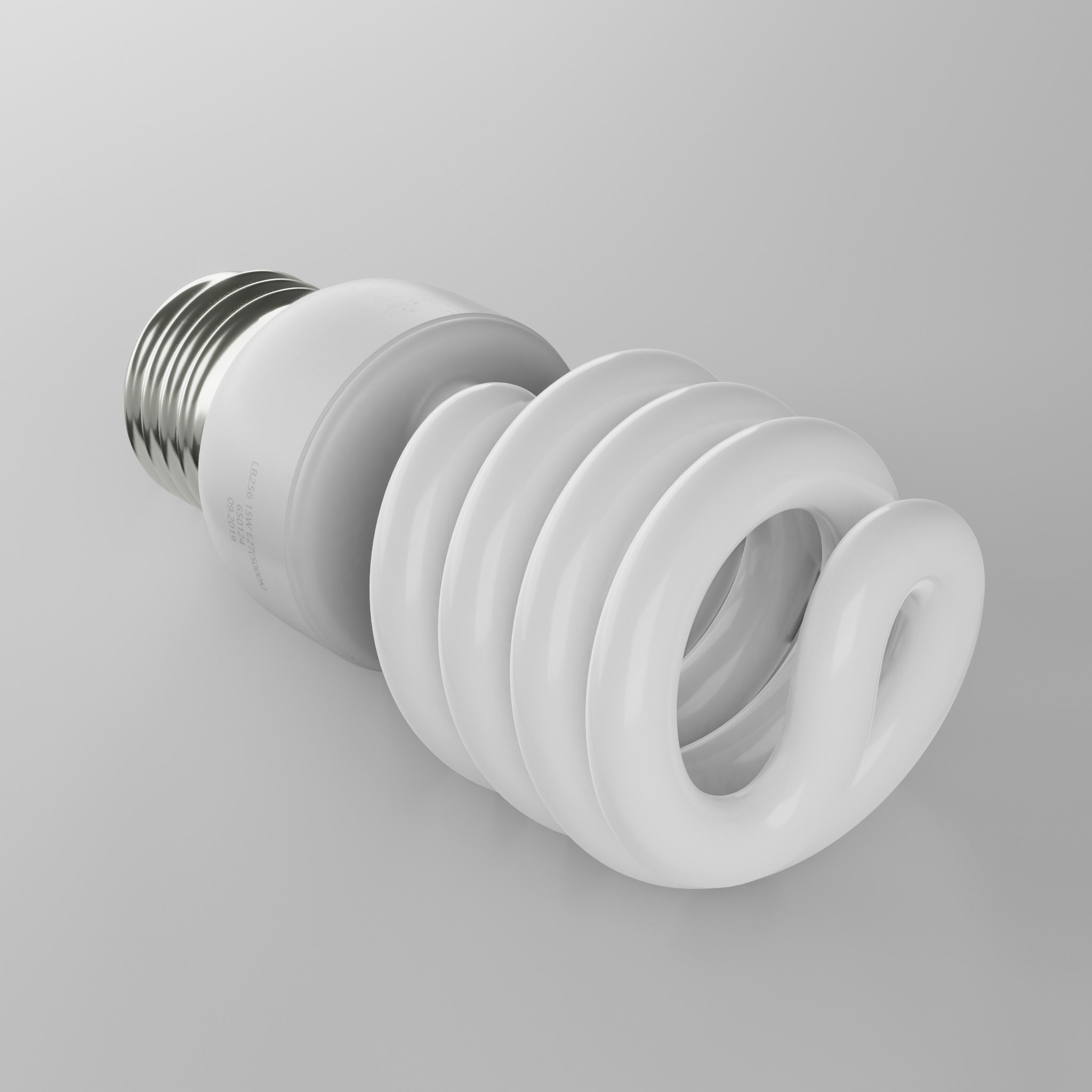 Fluorescent Lamp 3D model_2