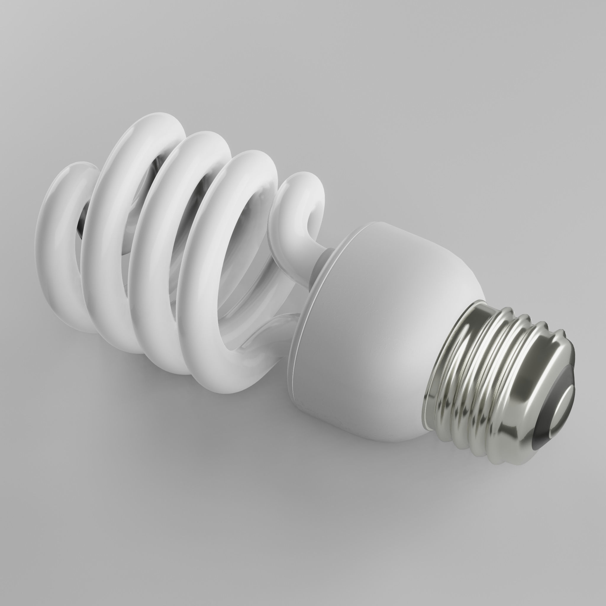 Fluorescent Lamp 3D model_3