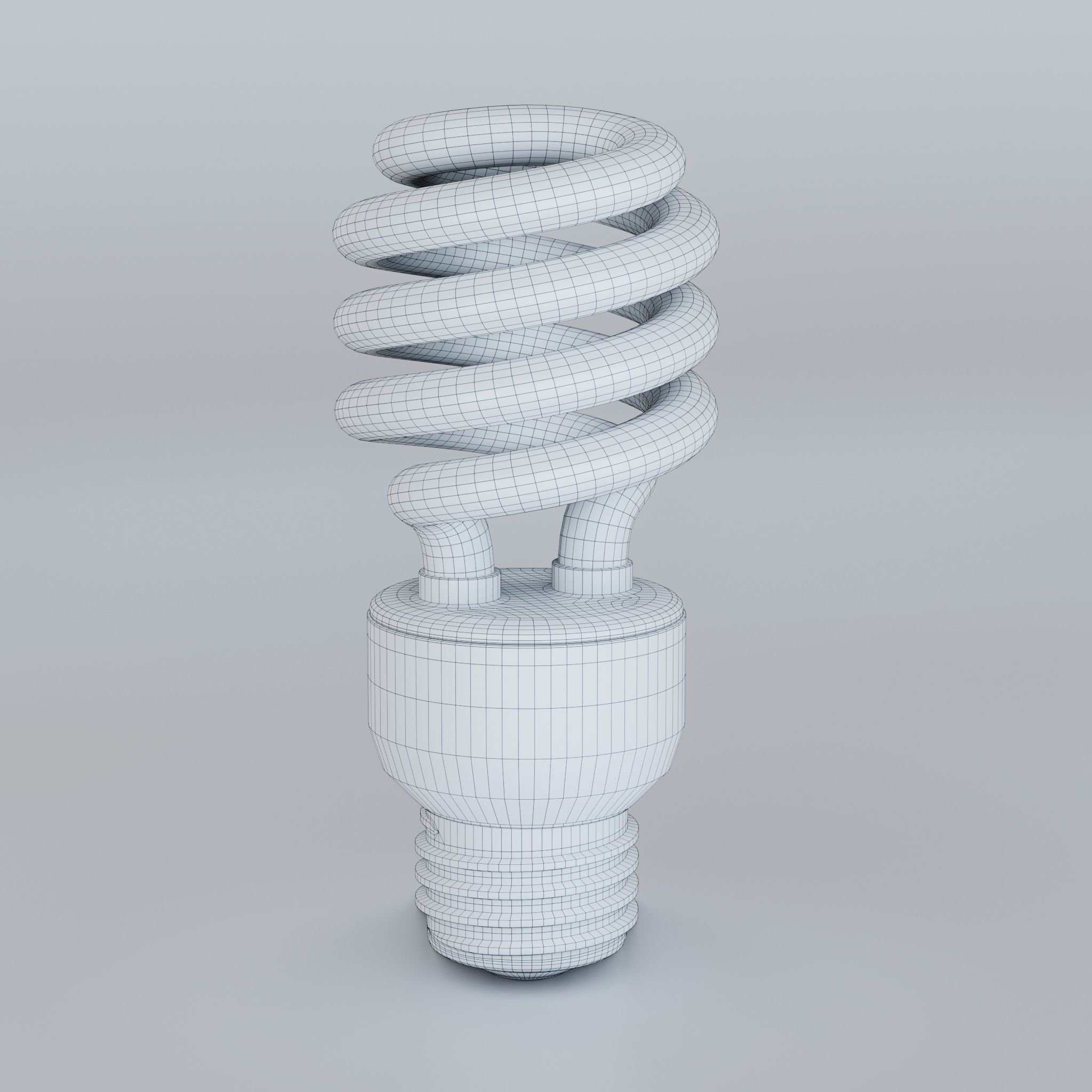 Fluorescent Lamp 3D model_8