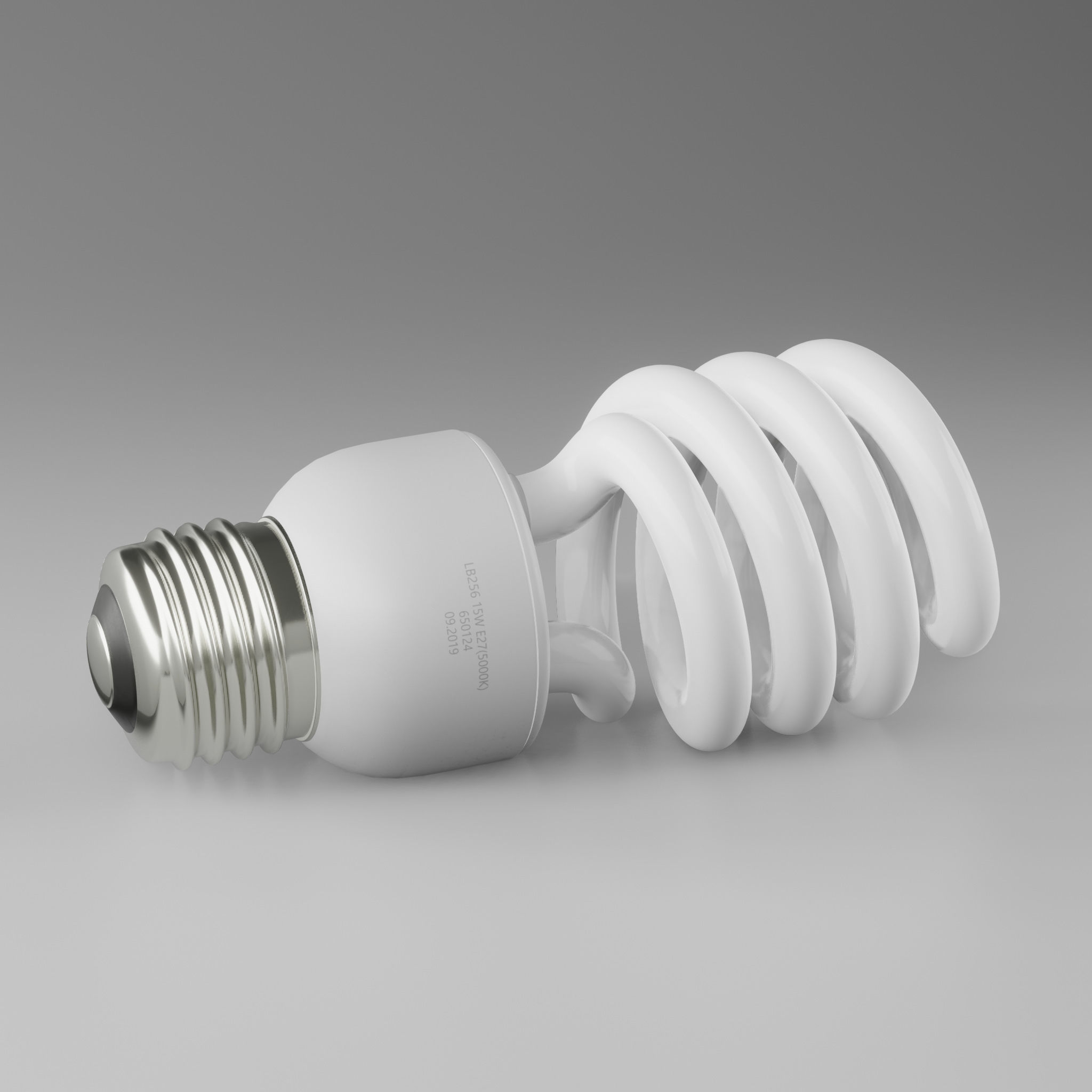 Fluorescent Lamp 3D model_1