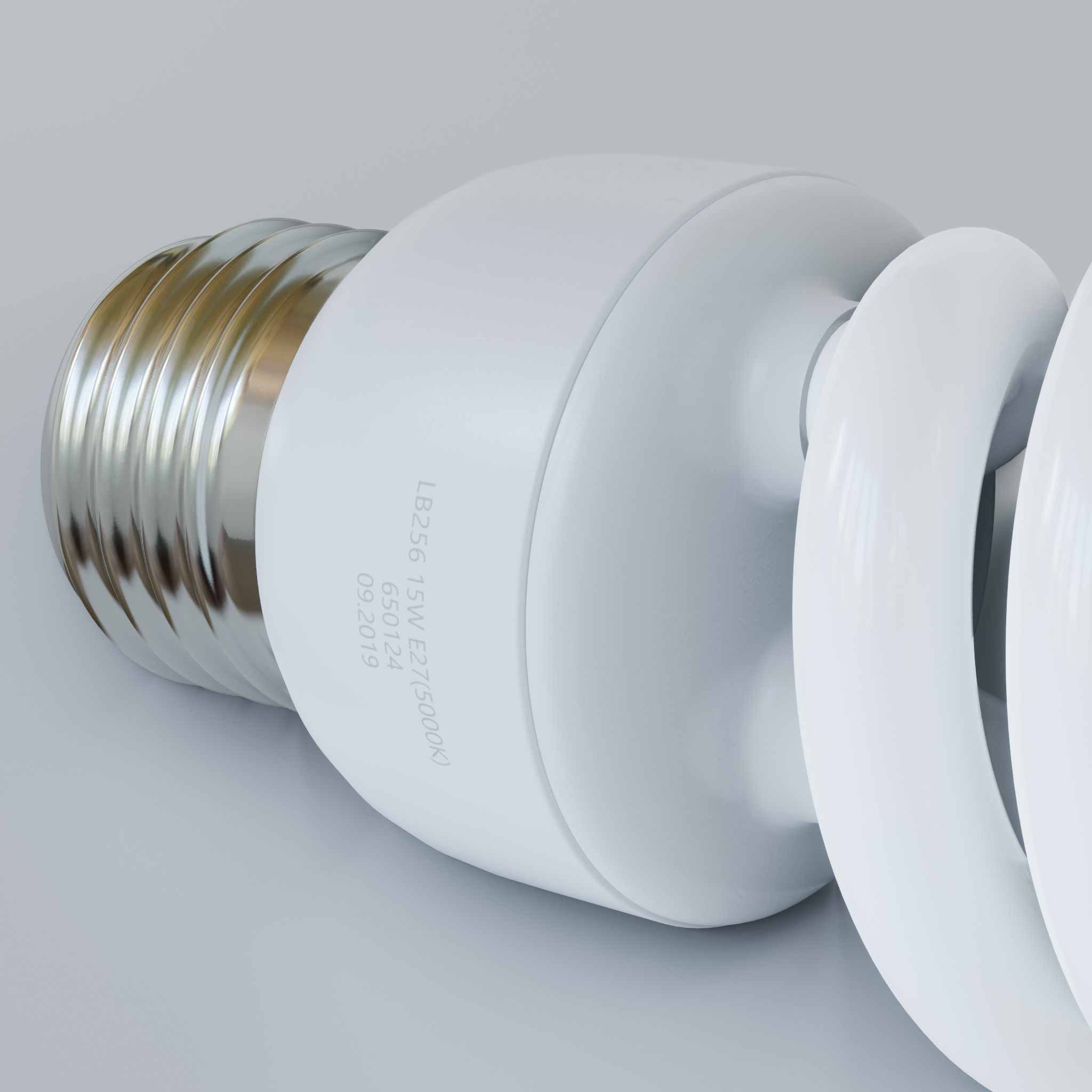 Fluorescent Lamp 3D model_4