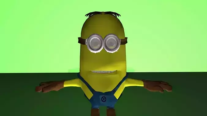 Minion despicable me animation Low-poly 3D model