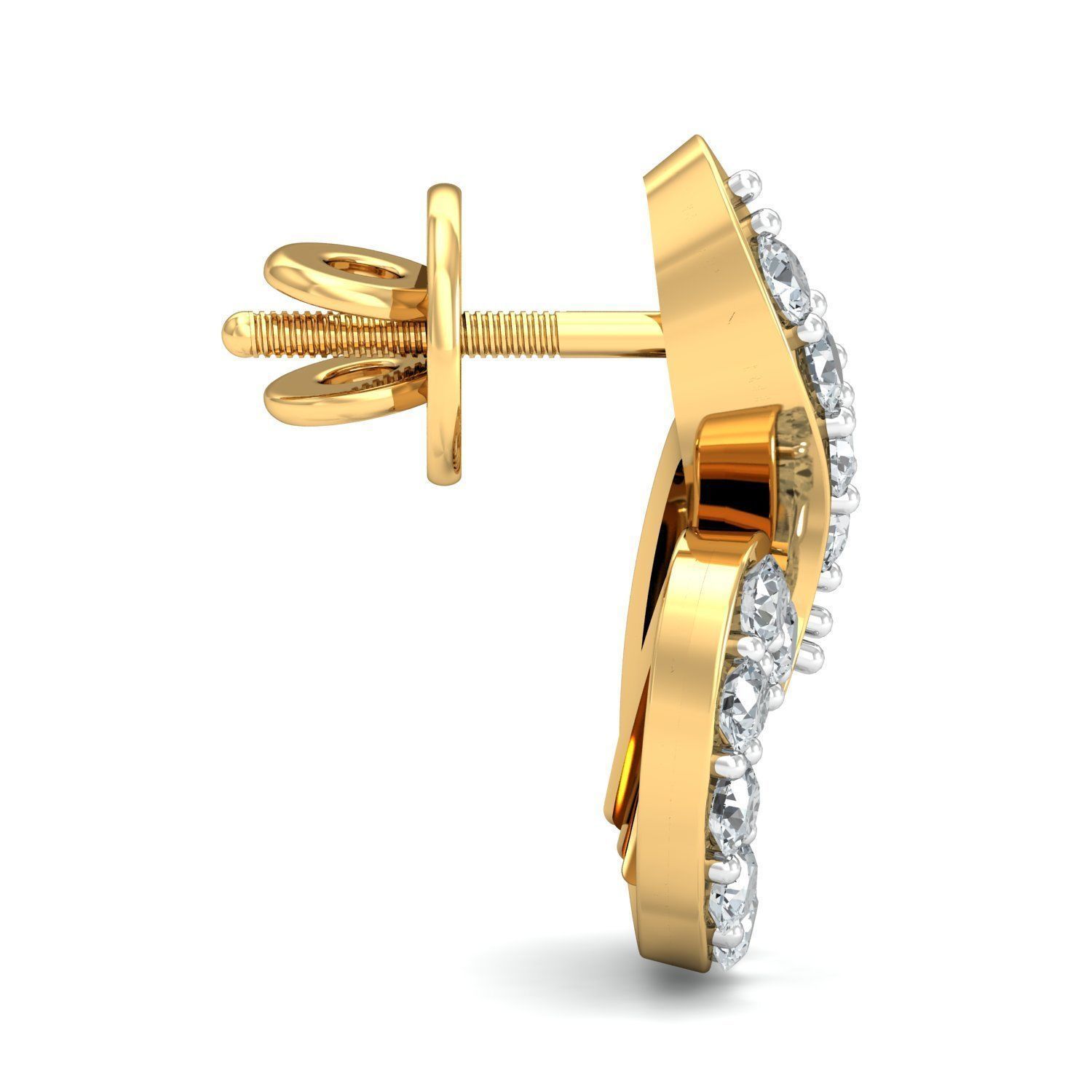 Women pendant-earrings set 3dm stl render detail 3D print model_6