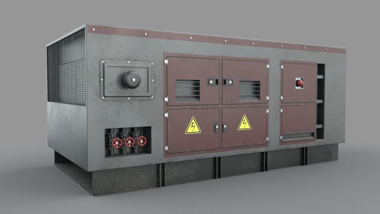Industrial device 3D model_4