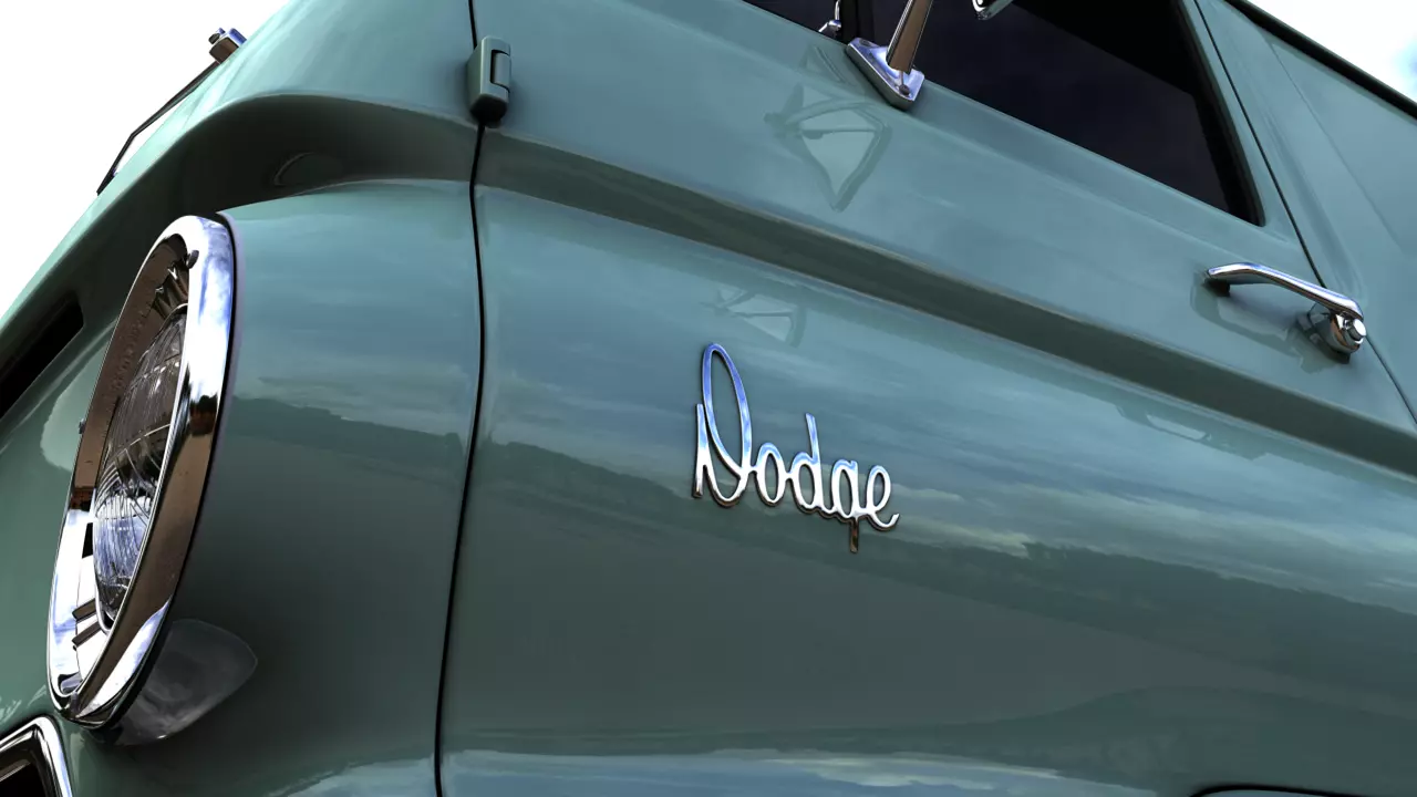 DODGE A100 COMPACT VAN 1964 3D model