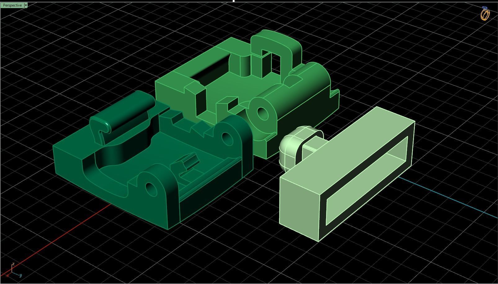 jewelry lock Pandora  3D print model_3