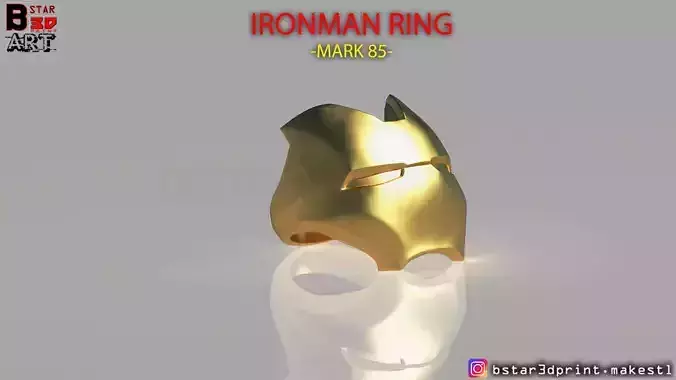 IRON MAN RING -  iron man jewelry - Mark 85 - Infinity war 