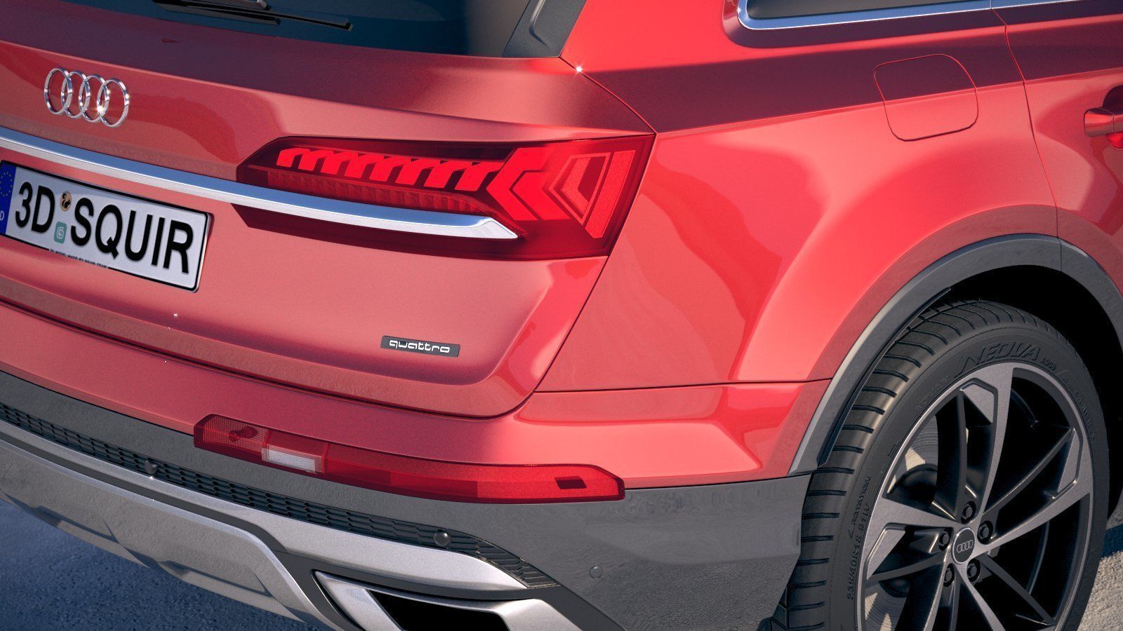 Audi Q7 2020 3D model_3