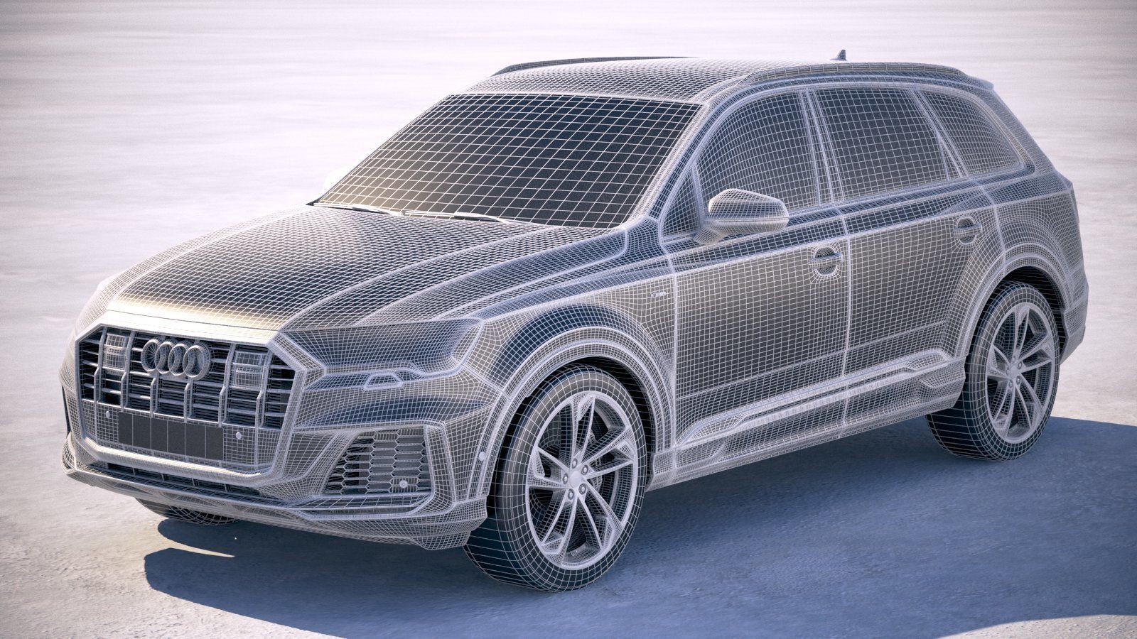 Audi Q7 2020 3D model_24