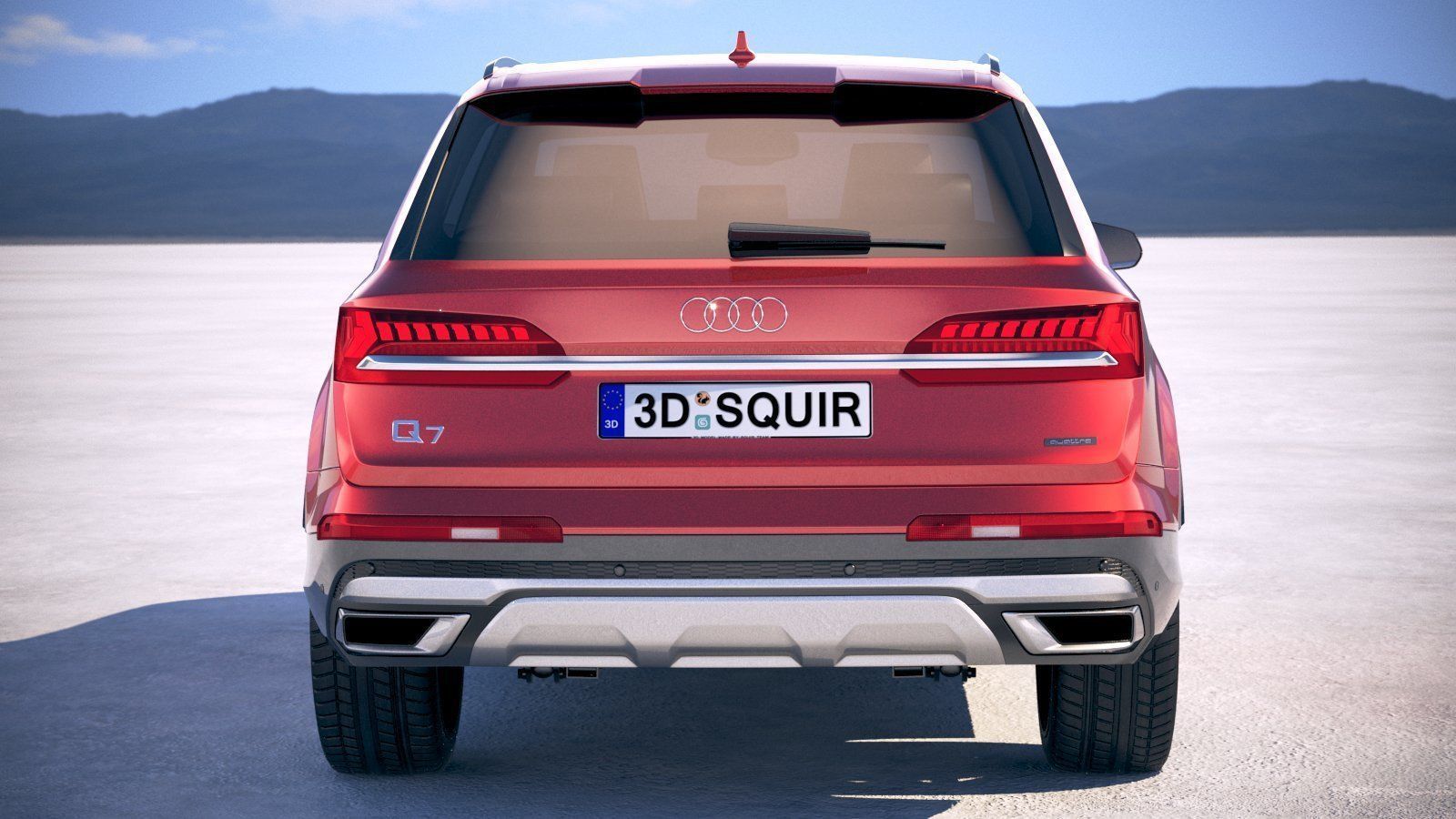 Audi Q7 2020 3D model_10