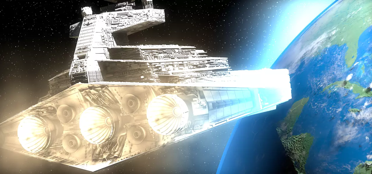 Star destroyer Free 3D model_0