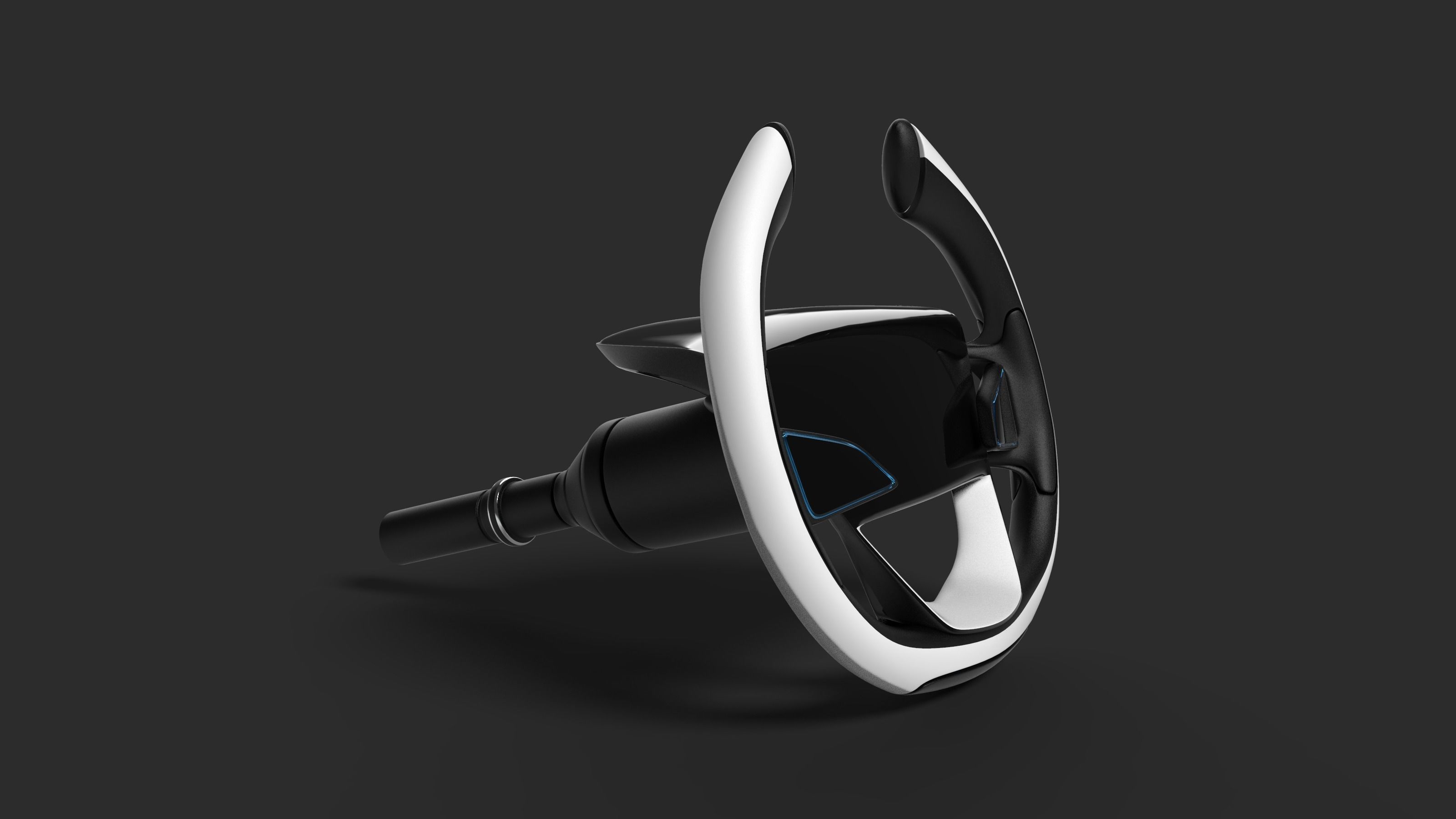 Car steering 3D model_2