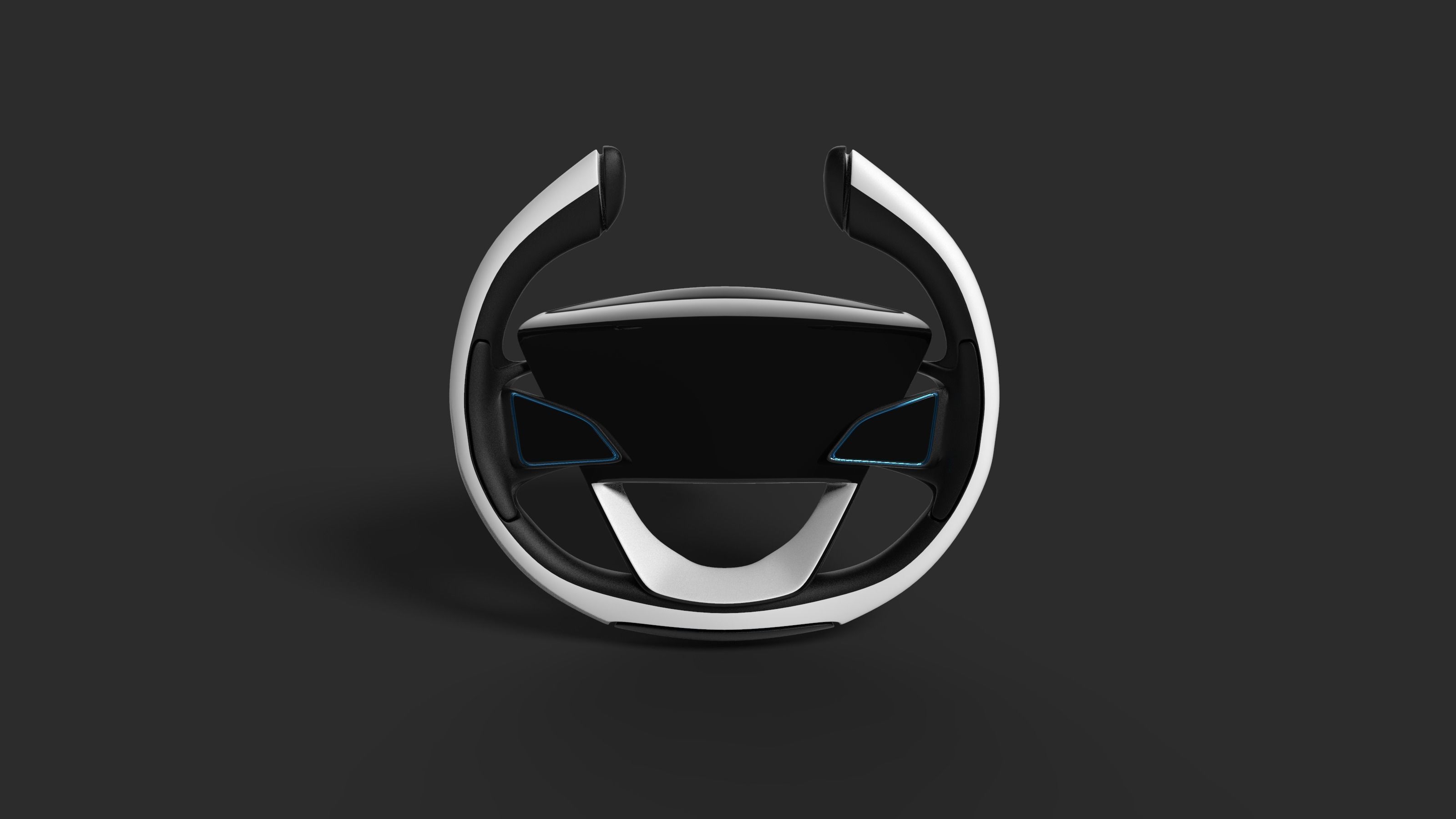 Car steering 3D model_4