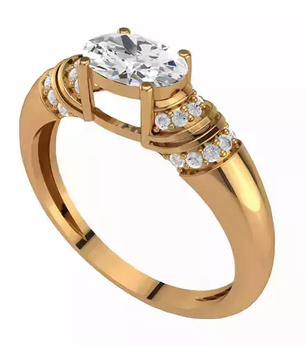Women wedding ring-01 3D print model