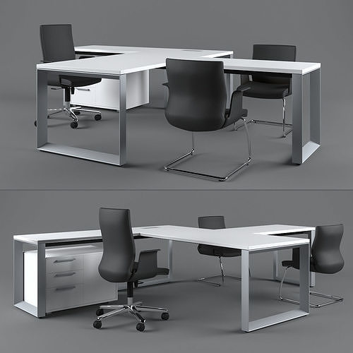 Codutti ofice table 3D model