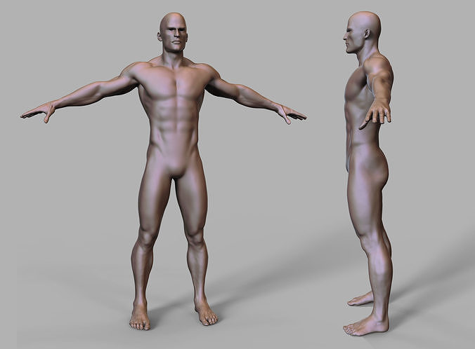 Base mesh Low-poly 3D model