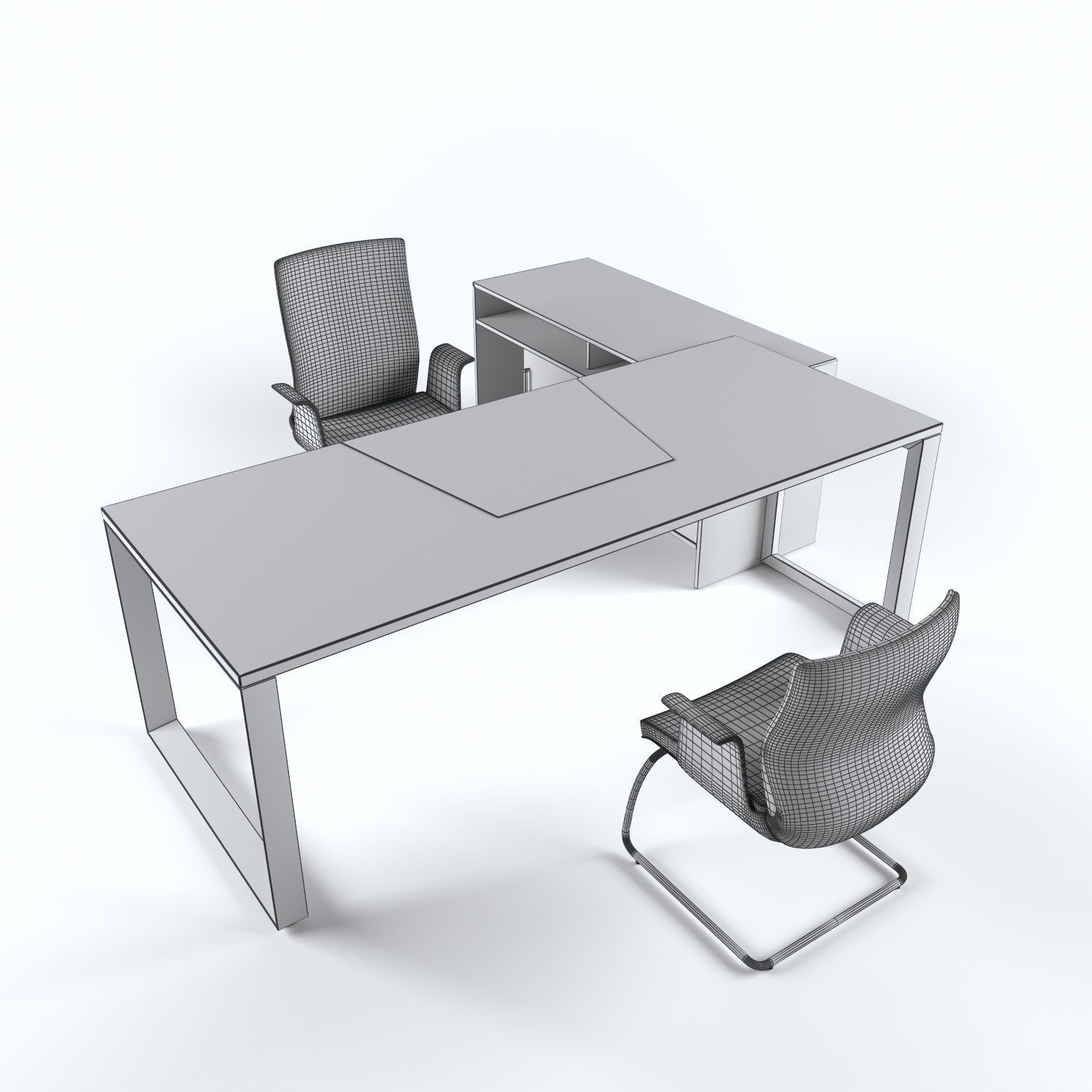 Codutti office table V1 3D model_4