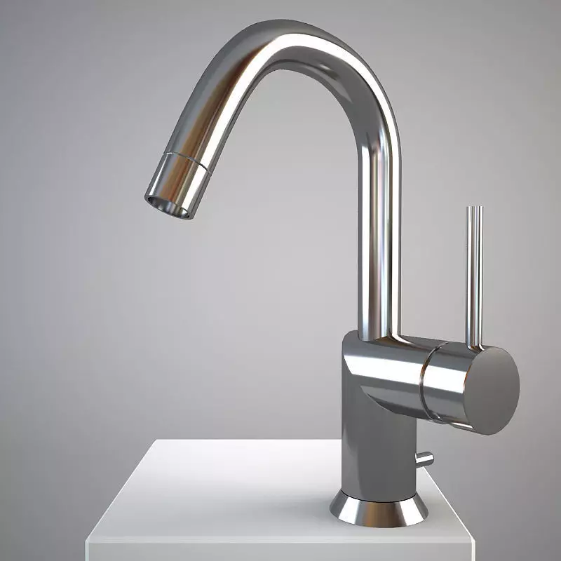 Fantini Cafe 1804S Mixer Low-poly 3D model_0