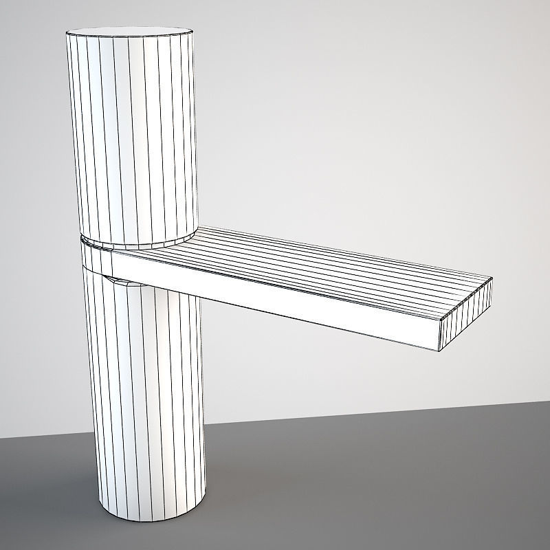 Fantini Milano mixer Low-poly 3D model_1