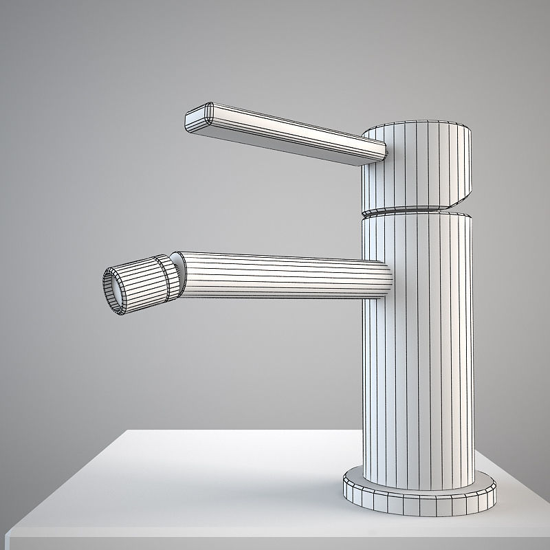 Gessi Ozone 15086 bidet mixer Low-poly 3D model_1