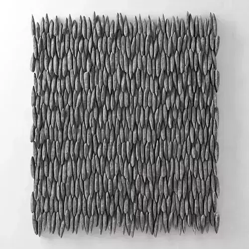 Panel rock long pebble