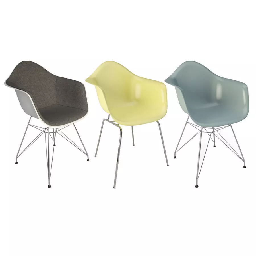 Eames DAR DAX Armchairs Vitra 3D model