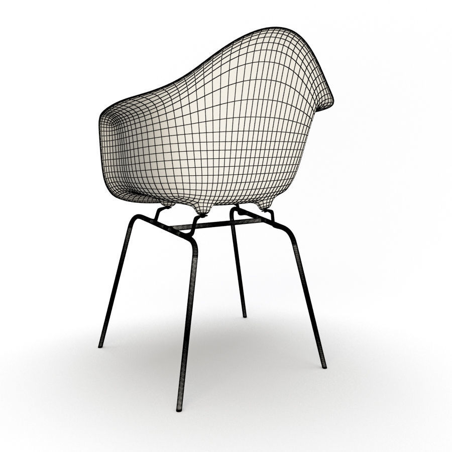 Eames DAX Armchair Vitra 3D model_2