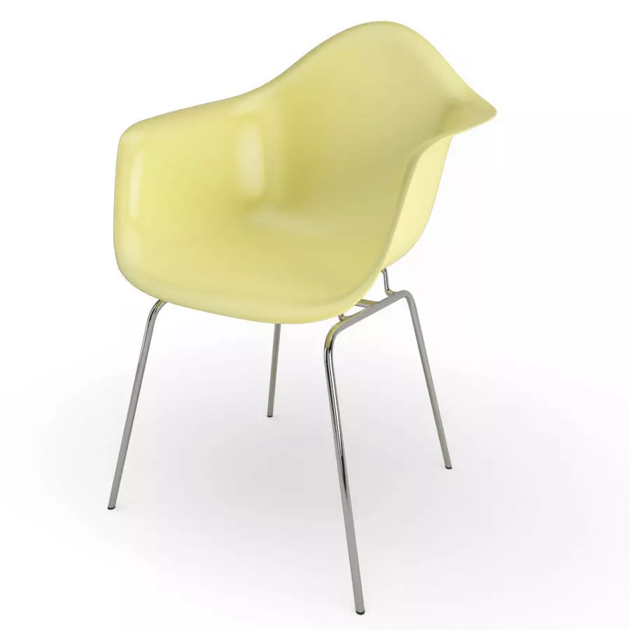 Eames DAX Armchair Vitra 3D model_0