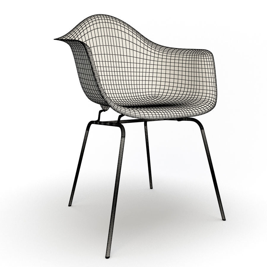 Eames DAX Armchair Vitra 3D model_1