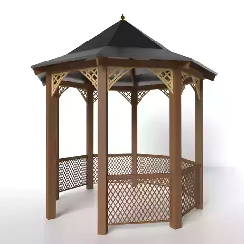 Wooden Garden Pavilion