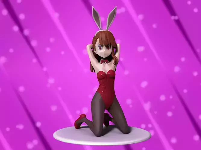 Atsuko Kagari bunny girl figure 3d  3D print model