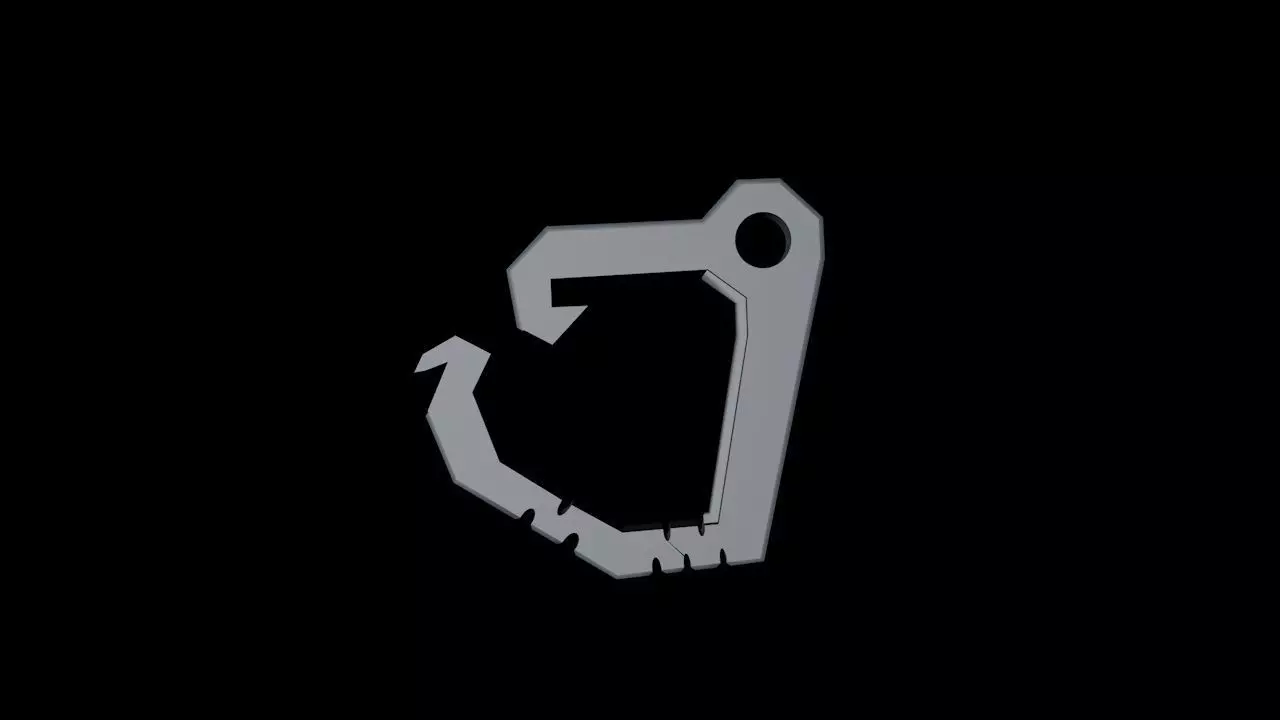 Carabiner lock 3D print model_0